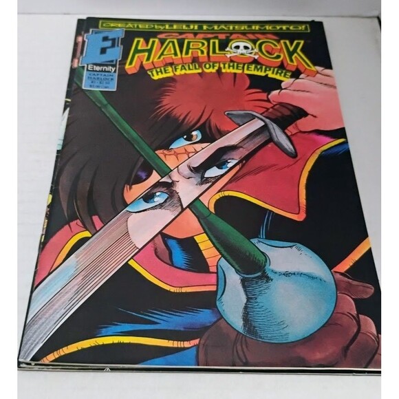 1992 ETERNITY COMICS CAPTAIN HARLOCK THE FALL OF THE EMPIRE COMPLETE SERIES 1-4 - Picture 6 of 9